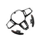 SHFT BMW G90 & G99 M5 Carbon Fibre Steering Wheel Trim + Paddles Set