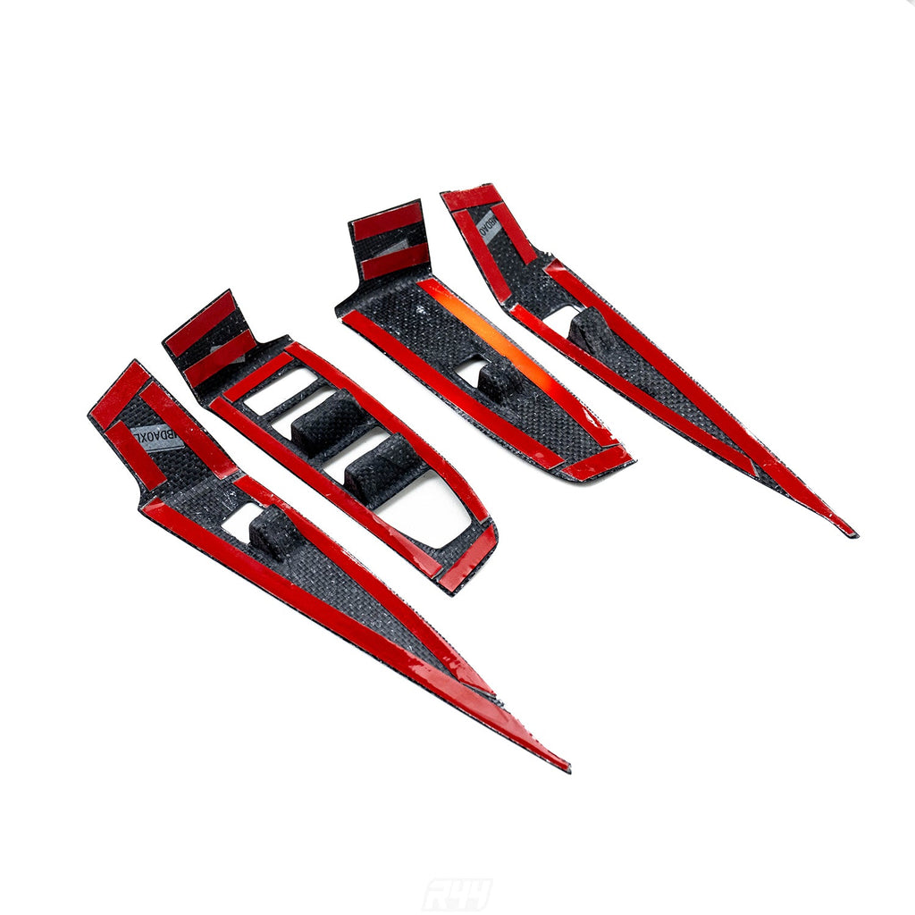 SHFT BMW G90/G99 M5 & G60/G61 5 Series Interior Window Switch Trim Set In Gloss Carbon Fibre