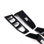 SHFT BMW G90/G99 M5 & G60/G61 5 Series Interior Window Switch Trim Set In Gloss Carbon Fibre