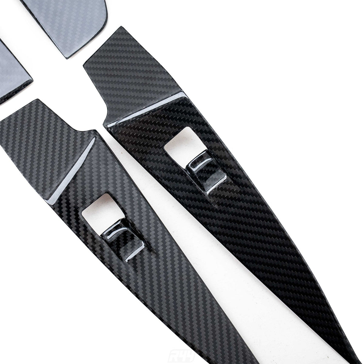SHFT BMW G90/G99 M5 & G60/G61 5 Series Interior Window Switch Trim Set In Gloss Carbon Fibre