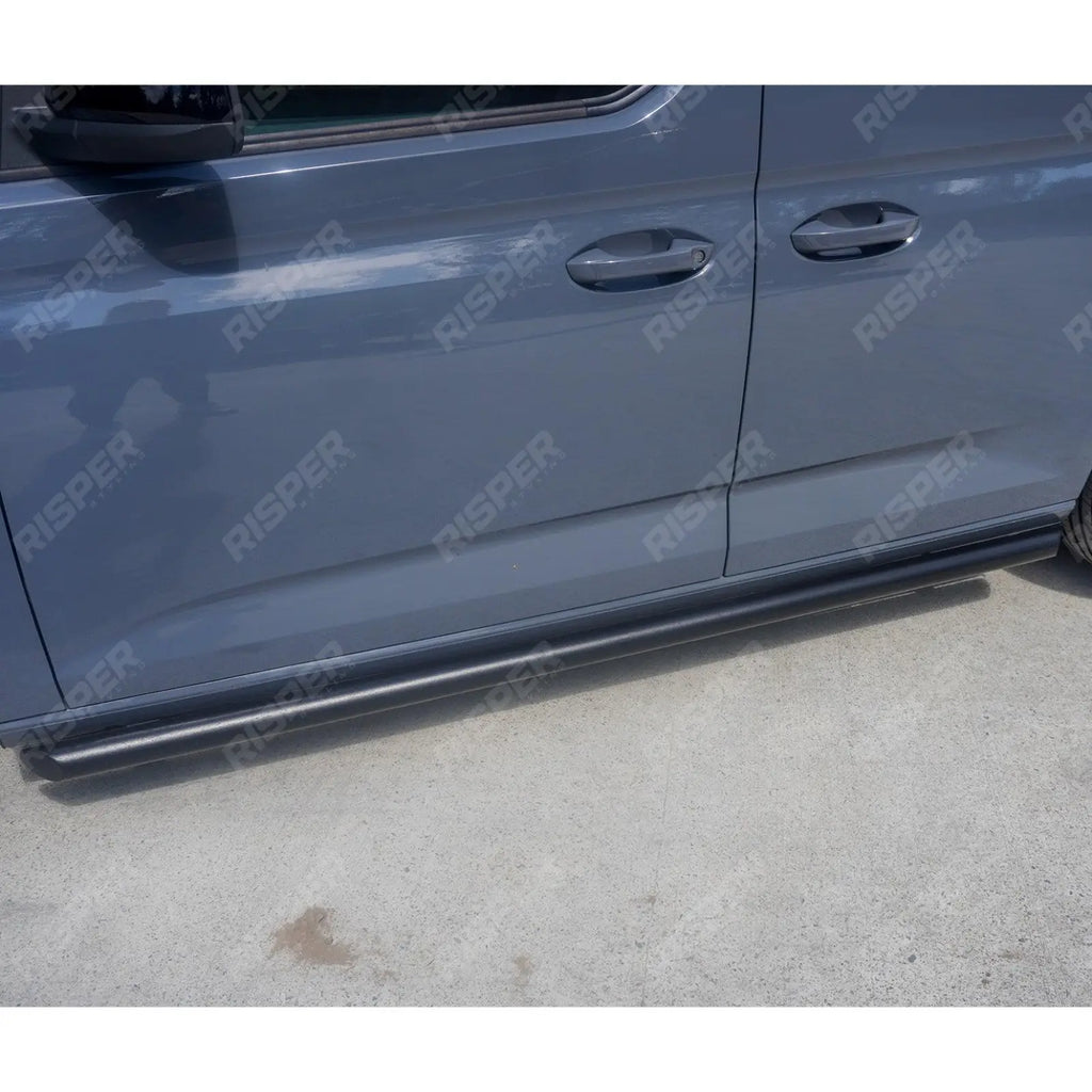 Side Bars Steps Angular Type Short Wheel Base Black 60mm For Vw Caddy 2021 On