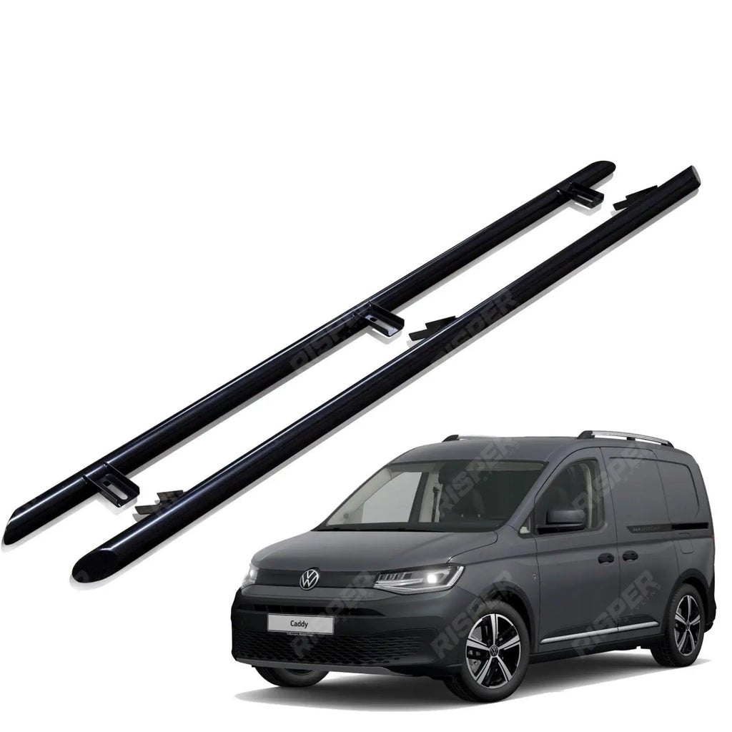 Side Bars Steps Angular Type Short Wheel Base Black 60mm For Vw Caddy 2021 On