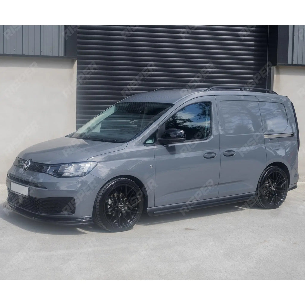 Side Bars Steps Angular Type Short Wheel Base Black 60mm For Vw Caddy 2021 On