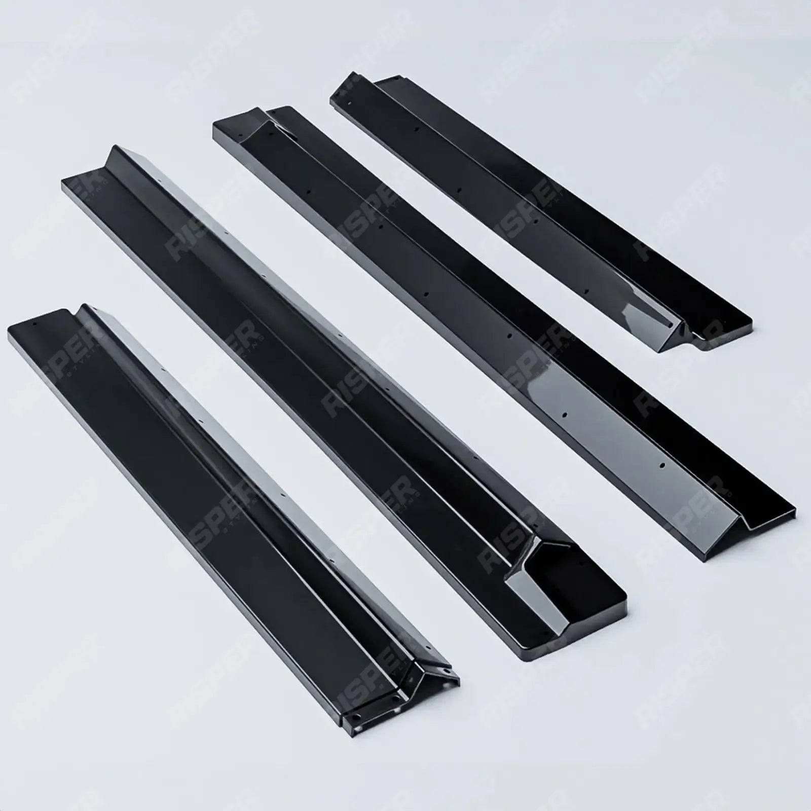 Side Skirt Splitters 2 Piece In Gloss Black For Audi Q8 S-Line 2018 On