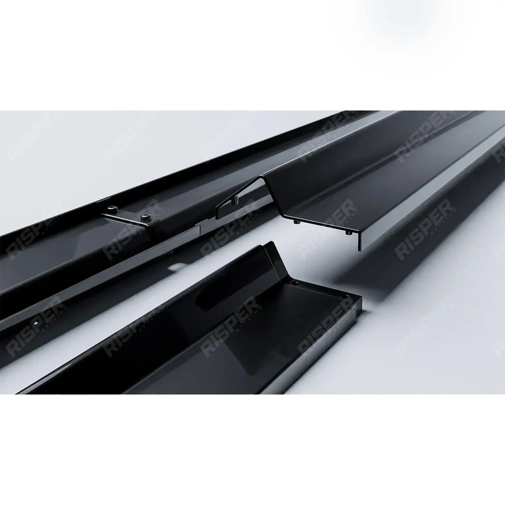 Side Skirt Splitters 2 Piece In Gloss Black For Audi Q8 S-Line 2018 On