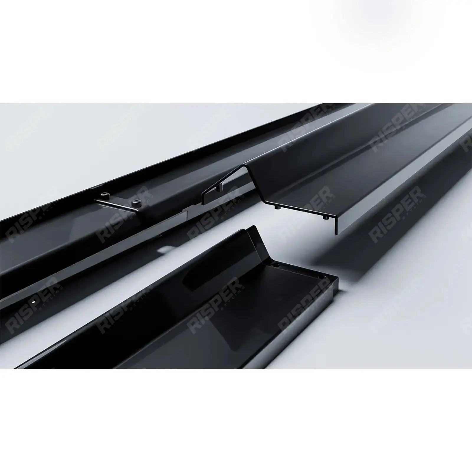 Side Skirt Splitters 2 Piece In Gloss Black For Audi Q8 S-Line 2018 On