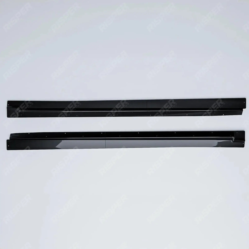 Side Skirt Splitters 2 Piece In Gloss Black For Audi Q8 S-Line 2018 On