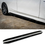 Side Skirt Splitters Gloss Black For BMW 3 Series G20 G21 M Sport