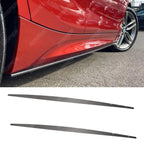 Side Skirt Splitters In Carbon Look For Bmw 1 Series F20 M Sport 2011-2019