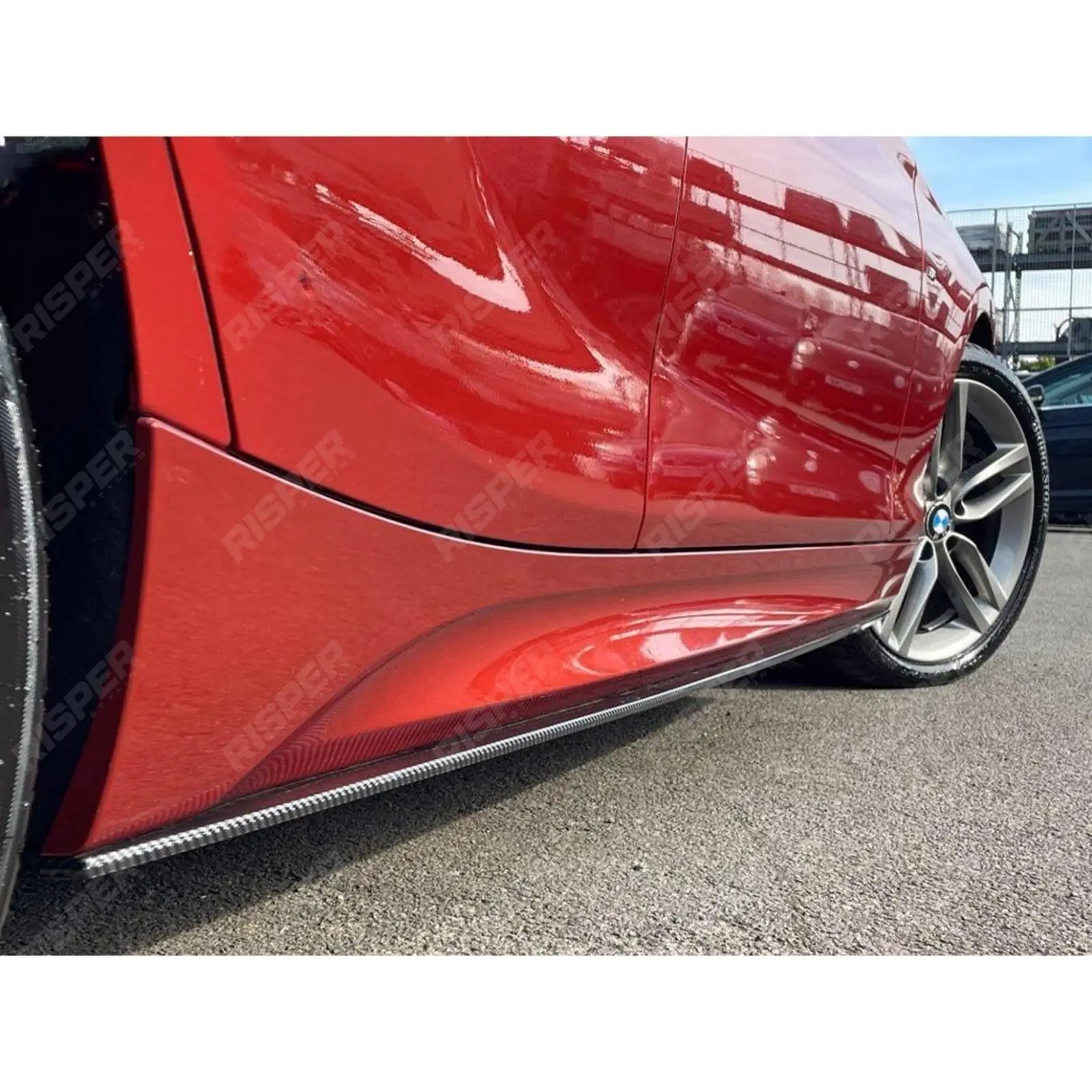 Side Skirt Splitters In Carbon Look For Bmw 1 Series F20 M Sport 2011-2019