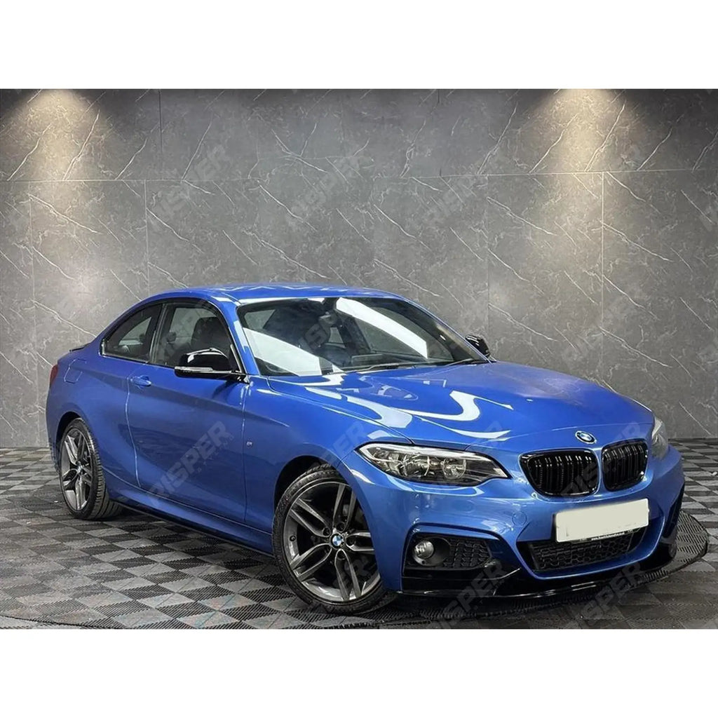 Side Skirt Splitters In Gloss Black For Bmw 2 Series F22 M Sport 2014-2021