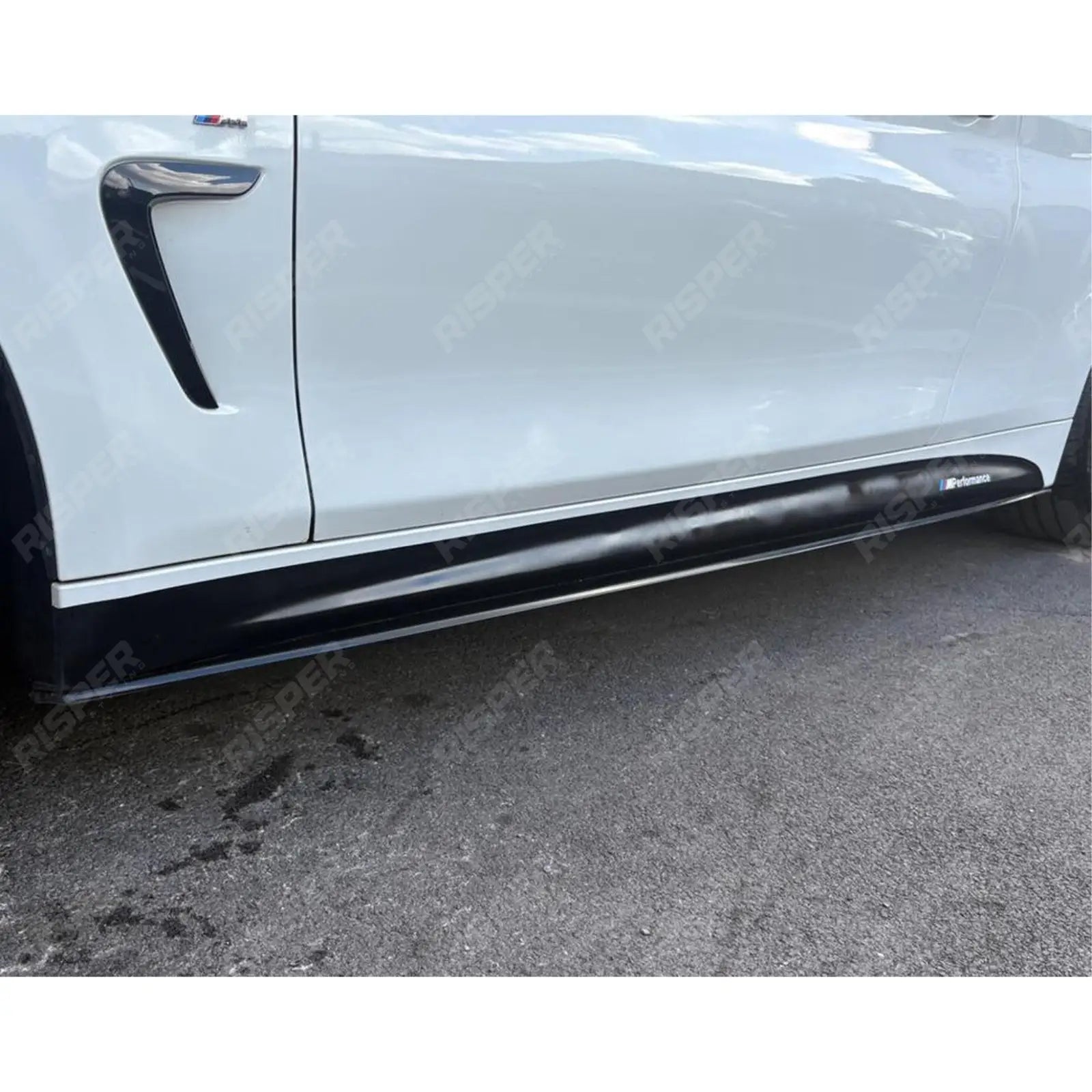 Side Skirt Splitters In Gloss Black For BMW 4 Series F32/F36  M Sport