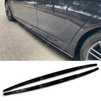 Side Skirt Splitters in Gloss Black For BMW 5 Series M Sport F10 F18