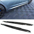 Side Skirt Splitters In Gloss Black For BMW 5 Series M Sport G30 G31 2017+
