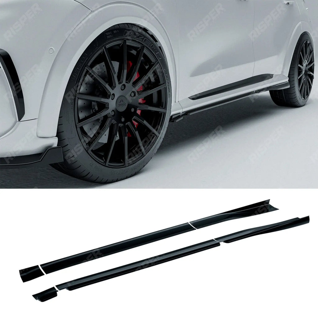 Side Skirt Splitters In Gloss Black For Ford Puma ST Line & ST Line X 2019+