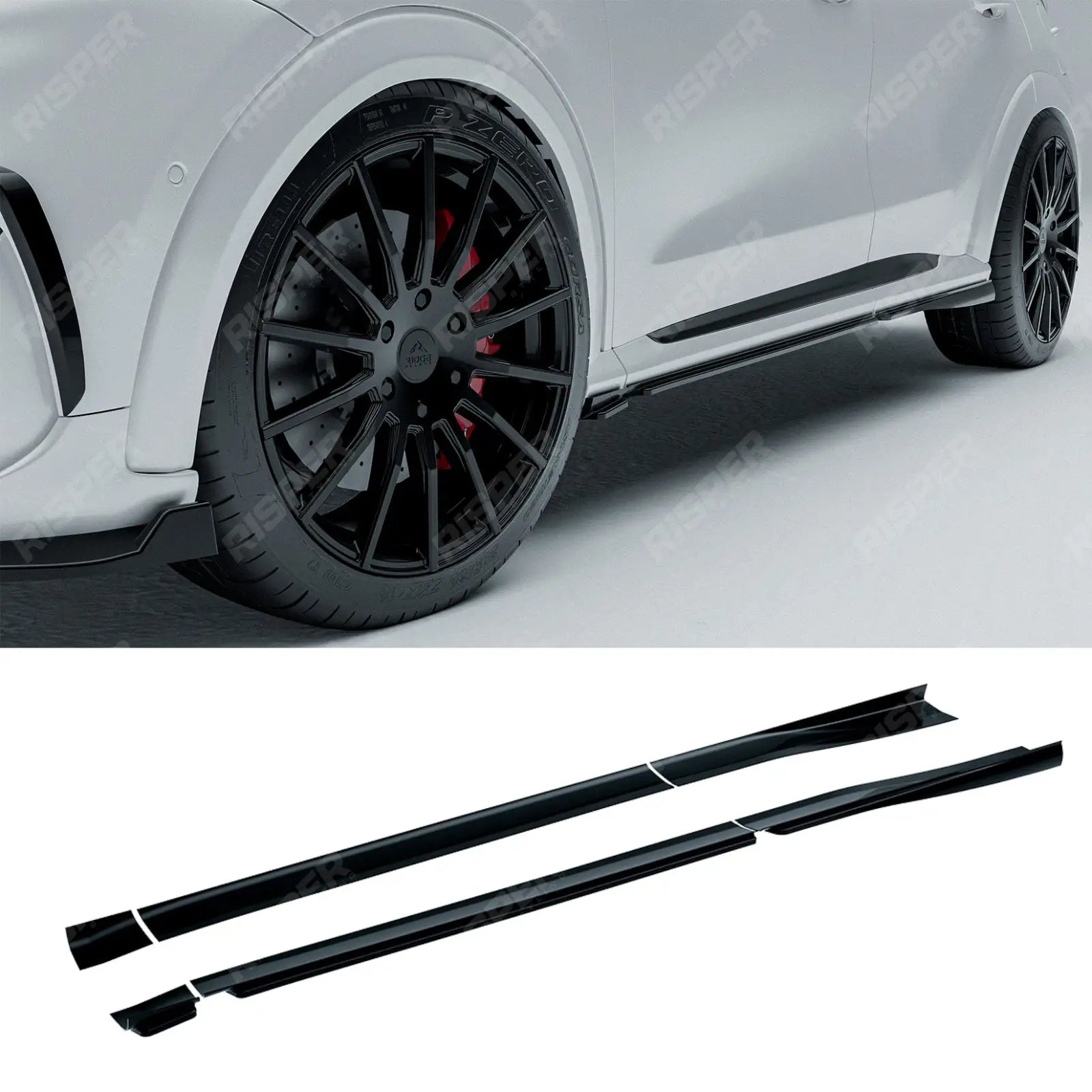 Side Skirt Splitters In Gloss Black For Ford Puma ST Line & ST Line X 2019+