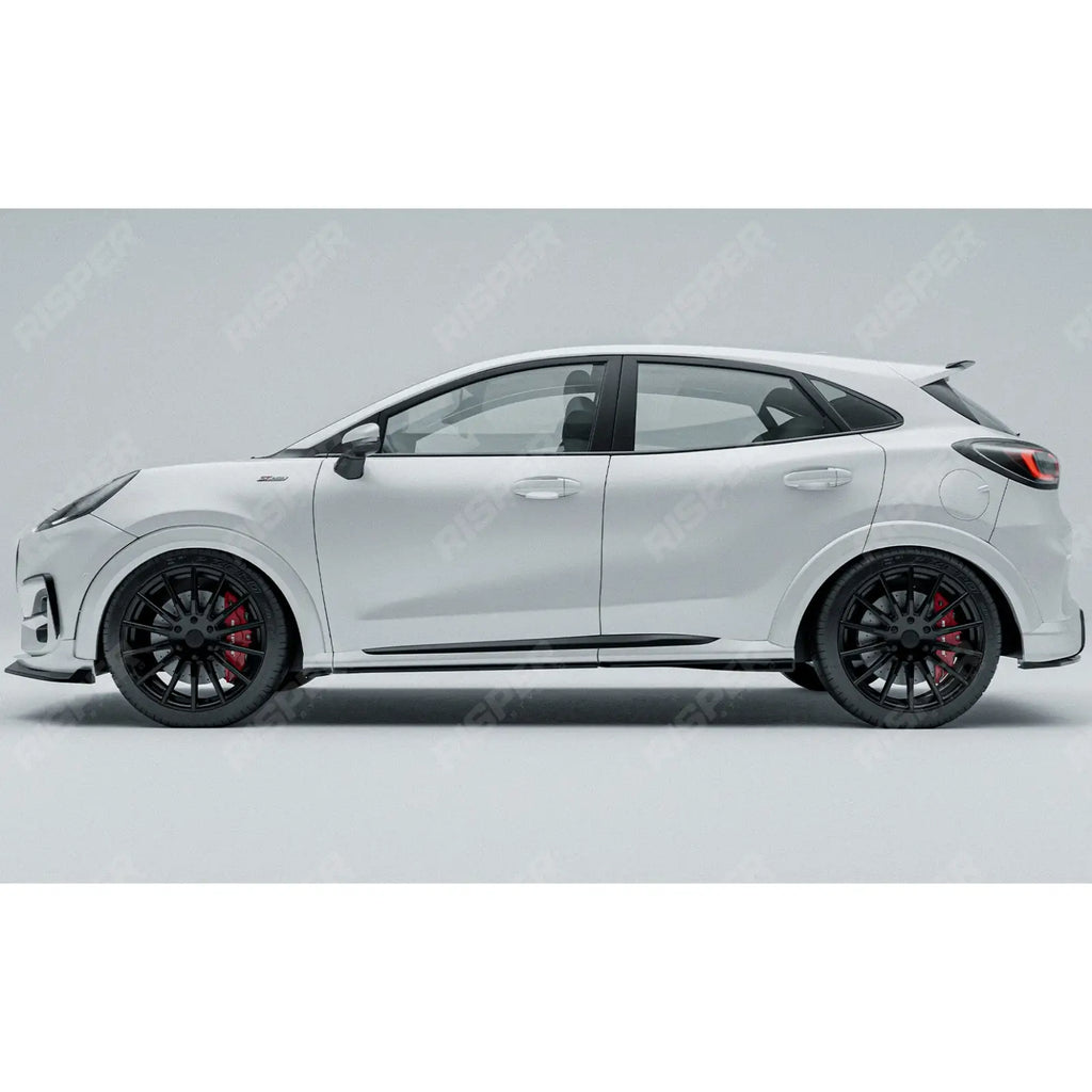 Side Skirt Splitters In Gloss Black For Ford Puma ST Line & ST Line X 2019+