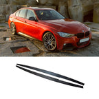 Side Skirt Splitters In Matte Black For BMW 3 Series F30 F35 M Sport