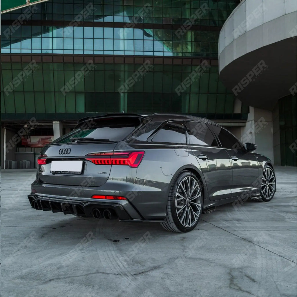 Side Skirts (2PCS) For Audi S6 C8 (Sedan-Avant) 2019+ / Audi A6 C8 S-Line (Sedan-Avant) 2019+