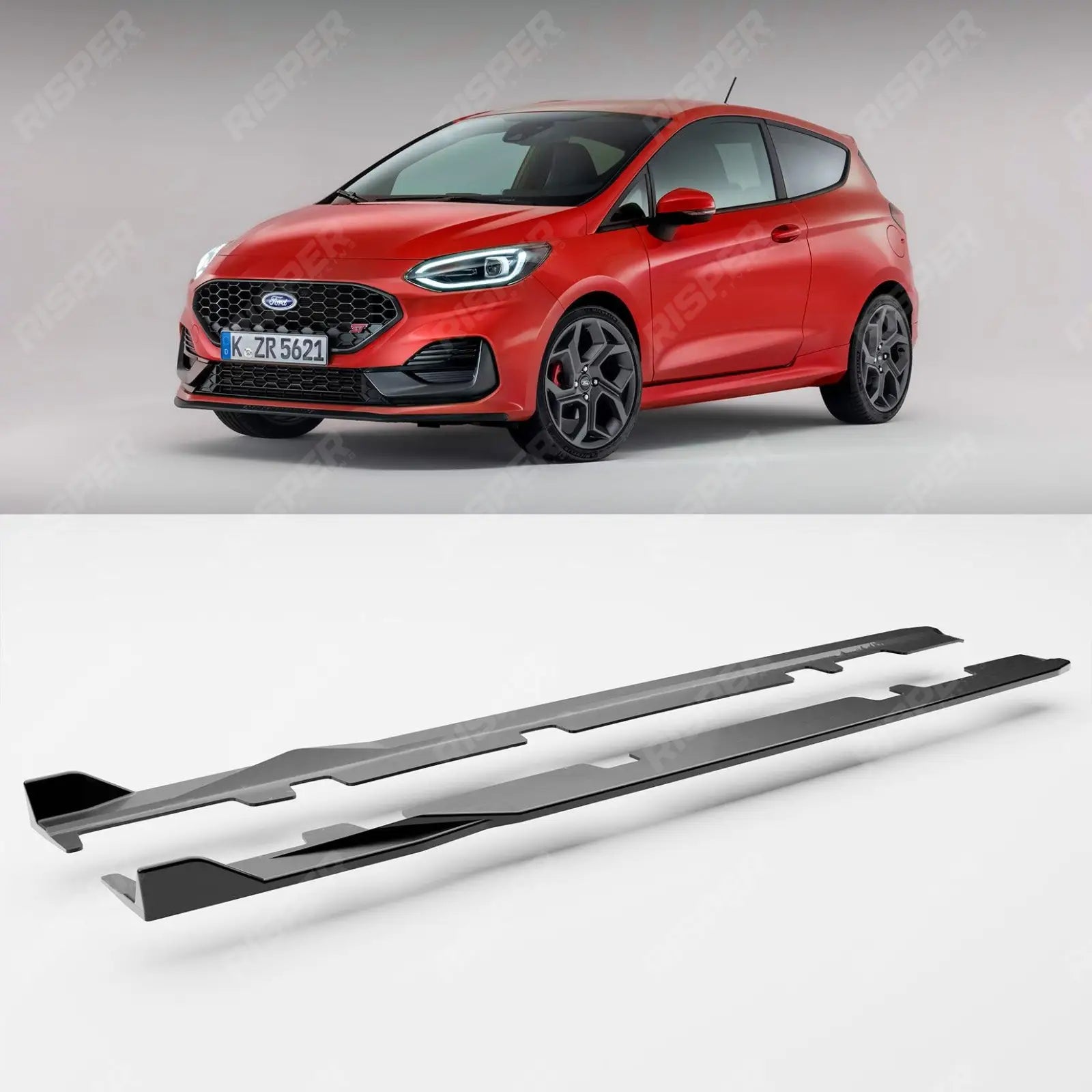Side Skirts (2PCS) For Ford Fiesta ST MK8 2018+ / Fiesta ST-Line MK8 2017