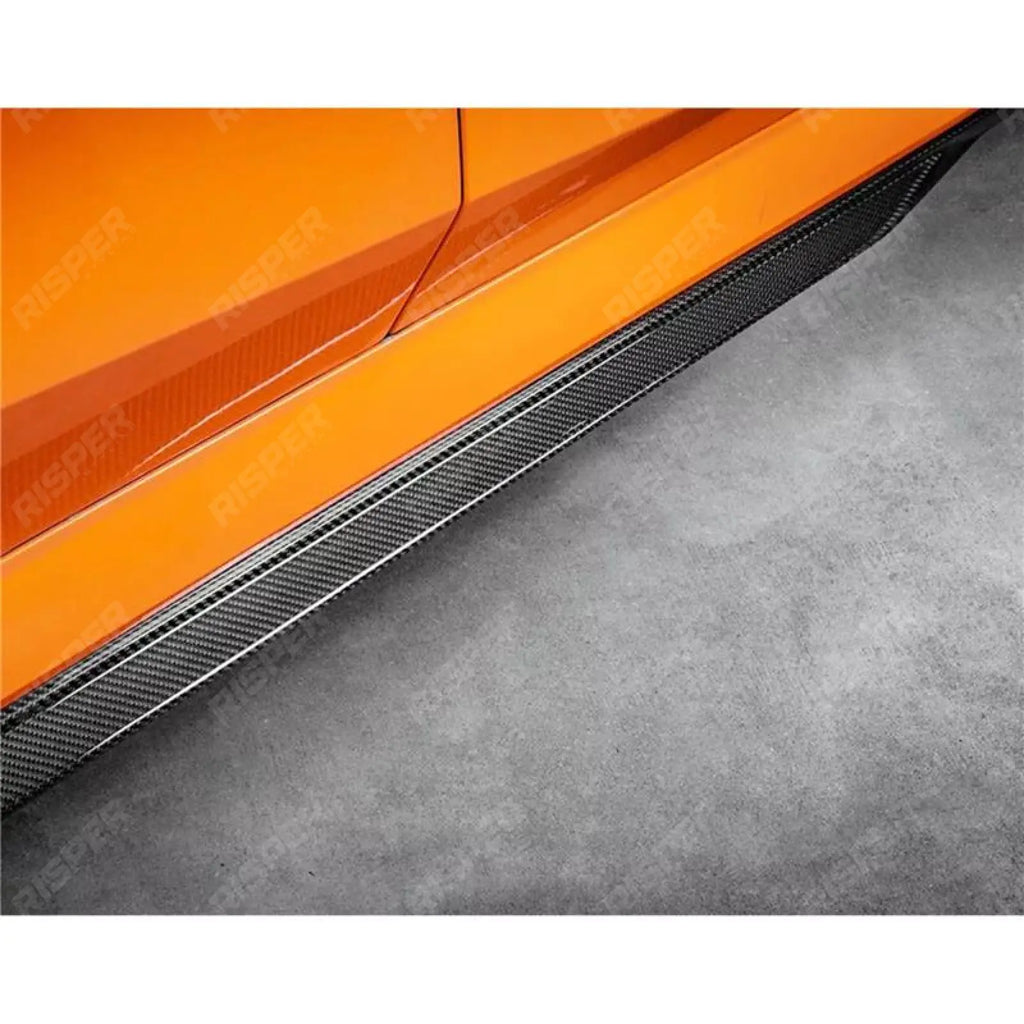Side Skirts In Carbon Look For Bmw 5 Series G60 2024 On - M Sport