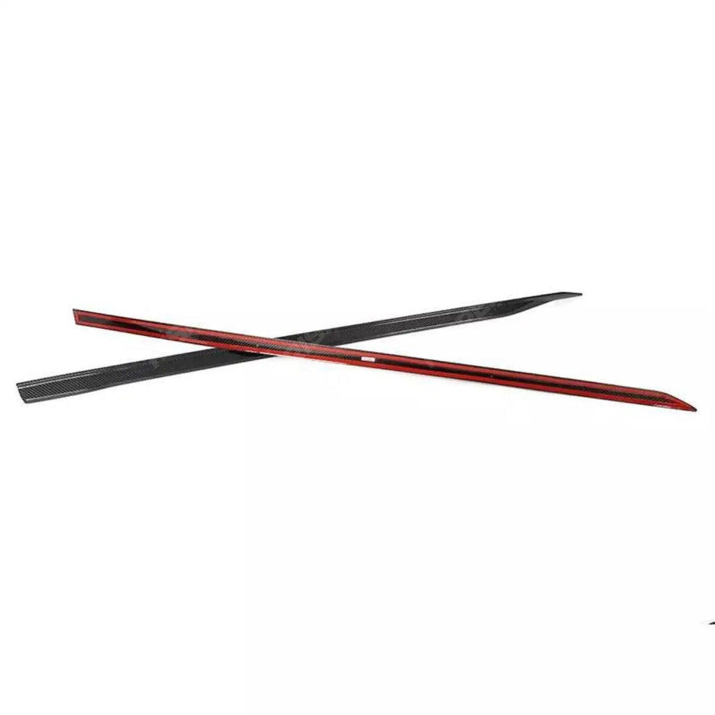 Side Skirts In Carbon Look For Bmw 5 Series G60 2024 On - M Sport