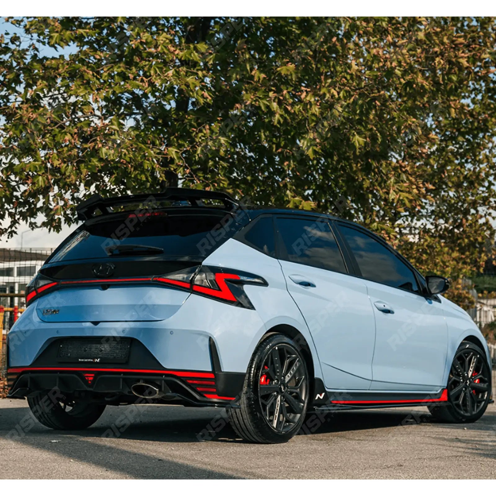 Side Skirts In Gloss Black (2 Pcs) For Hyundai I20 N Mk3 2020+