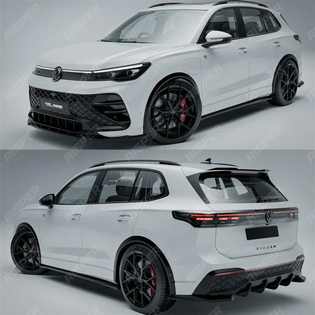 Side Skirts In Gloss Black For VW Tiguan MK3 2024 On