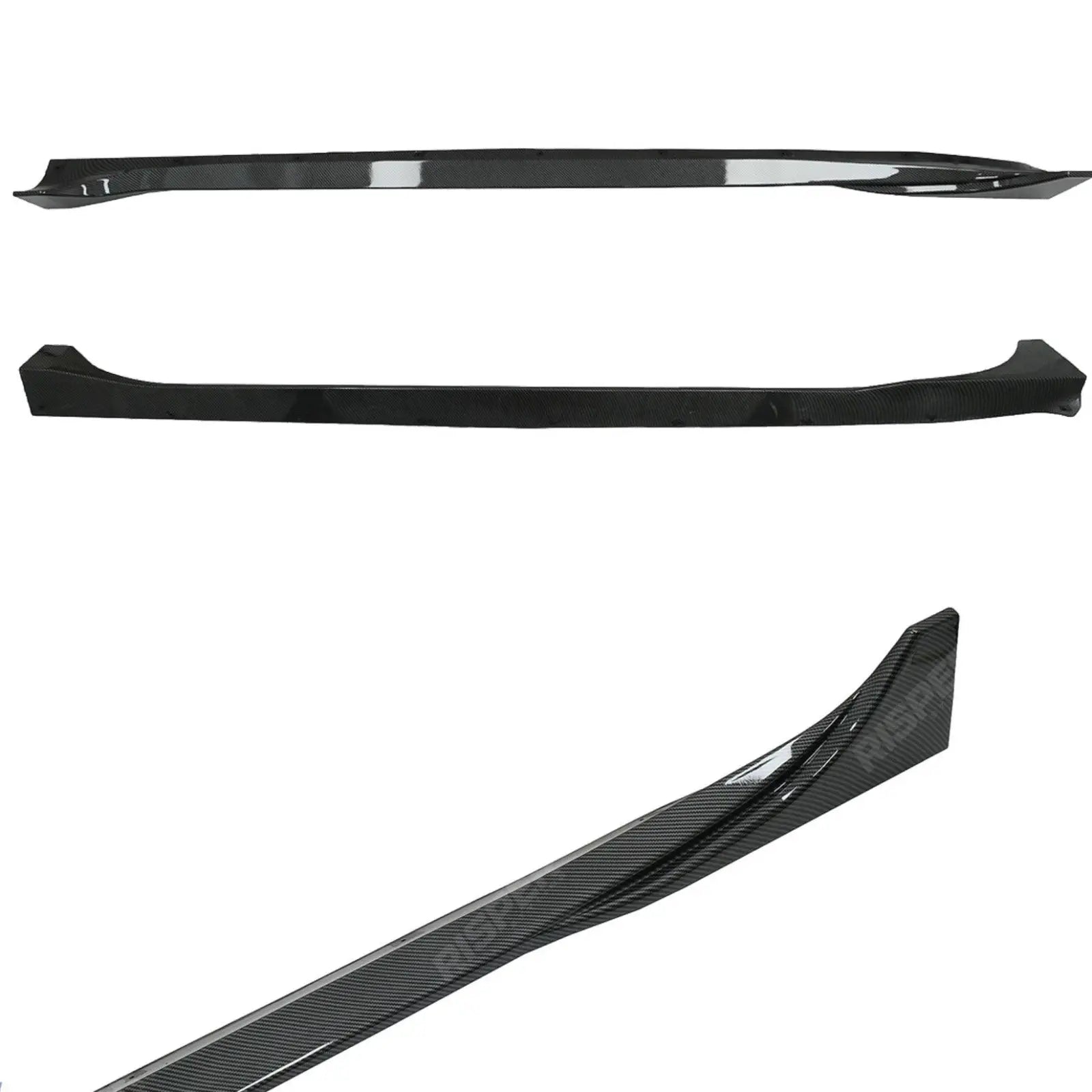 Side Skirts Pair In Carbon Look For Tesla Model 3 2018 - 2023