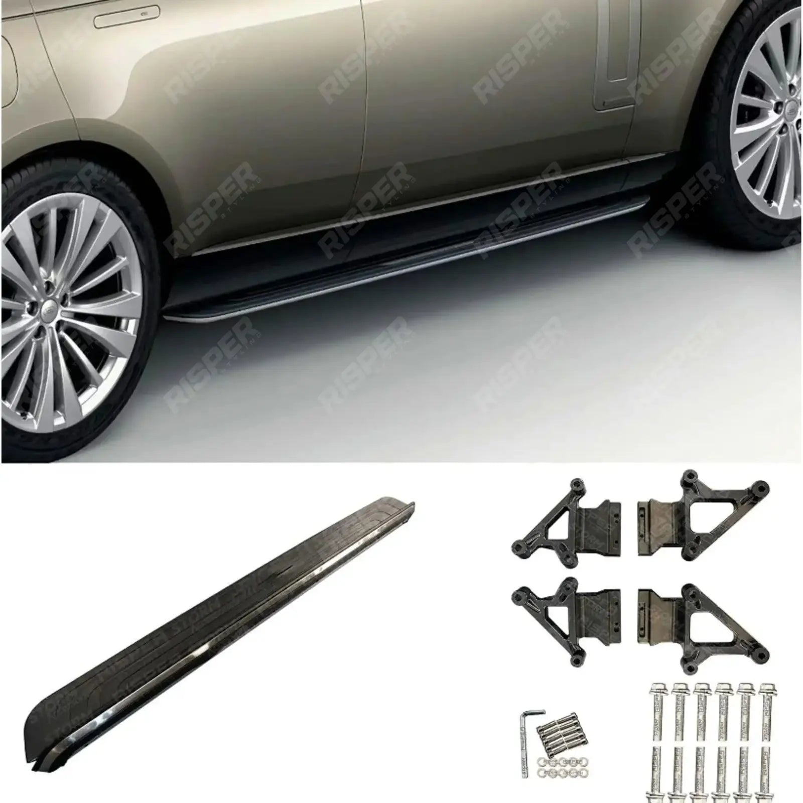 Side Steps Running Boards In Silver For Range Rover Sport & Vogue 2023 On