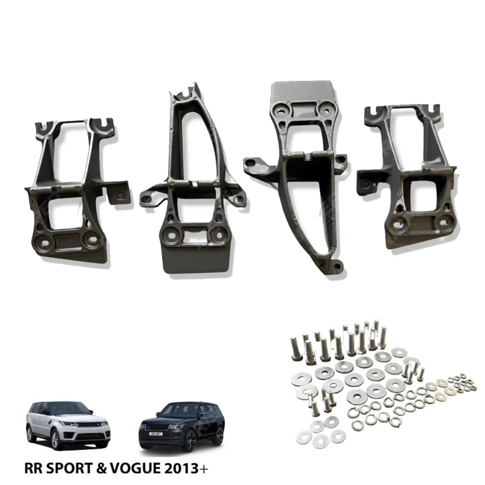 Side Steps Running Boards Silver & Black For Range Rover Sport / Vogue / 2013 On