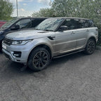 Side Steps Running Boards Silver & Black For Range Rover Sport / Vogue / 2013 On