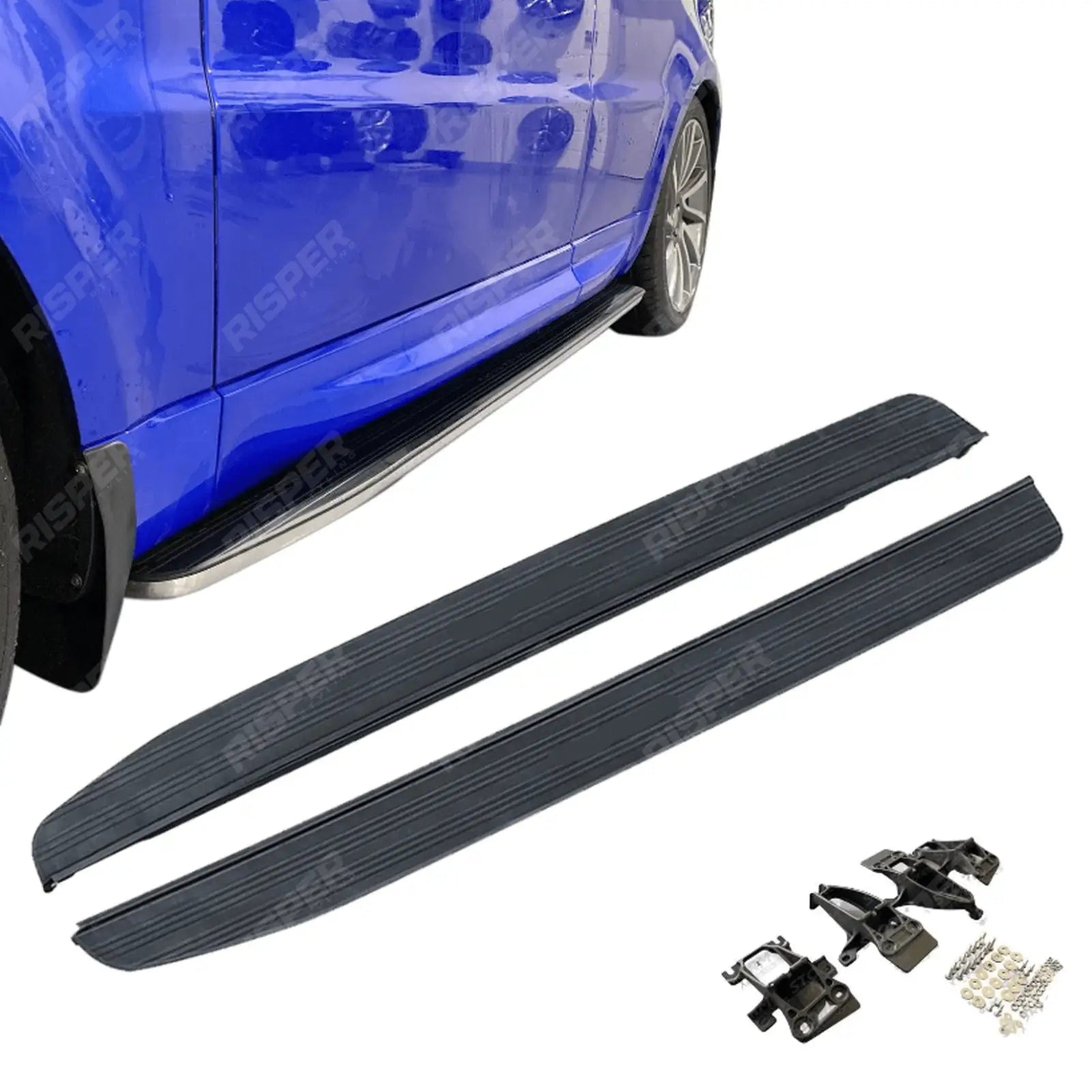 Side Steps Running Boards Silver & Black For Range Rover Sport / Vogue / 2013 On