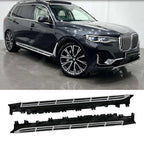 Side Steps Silver & Black For BMW X7 G07 2018 on