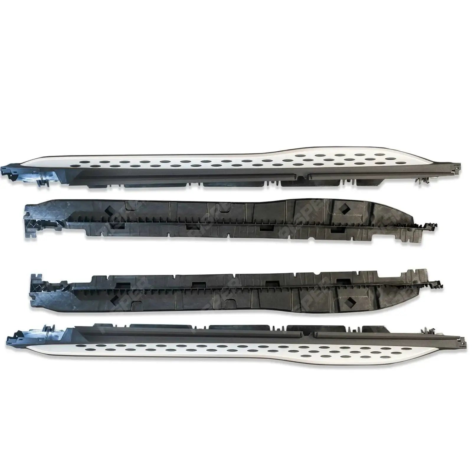 Silver Side Step Running Boards For Mercedes GLC 2023 Onwards