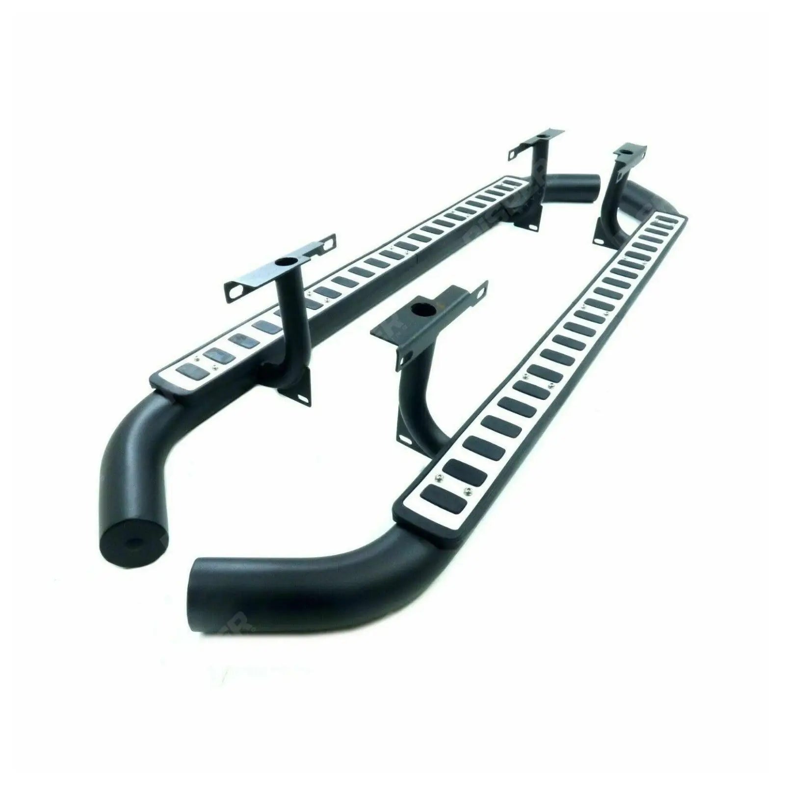 Silver STX Style Running Boards For Land Rover Defender 110