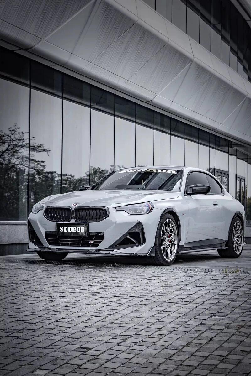 SOOQOO - BMW 2 SERIES G42 / M240I DRY CARBON FIBRE FRONT LIP