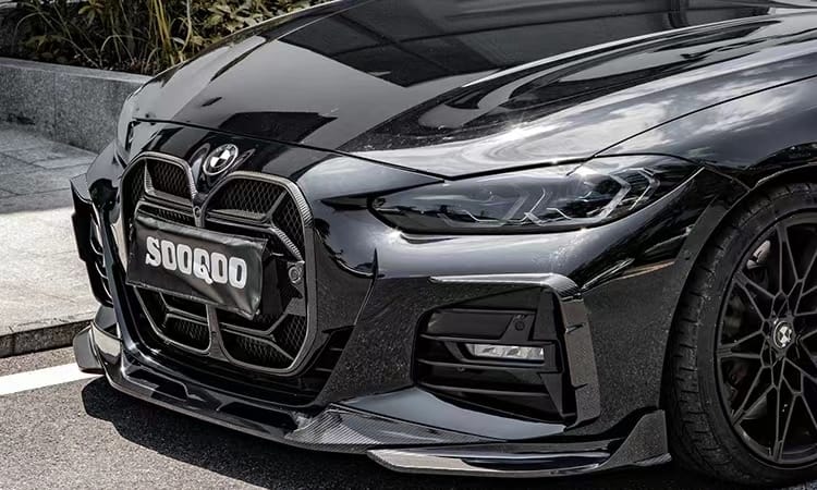 SOOQOO - BMW 4 SERIES G22 DRY CARBON FIBRE FRONT + REAR OVERLAYS CANARDS