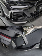 SOOQOO - BMW 4 SERIES G22 DRY CARBON FIBRE FRONT + REAR OVERLAYS CANARDS