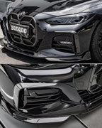 SOOQOO - BMW 4 SERIES G22 DRY CARBON FIBRE FRONT + REAR OVERLAYS CANARDS