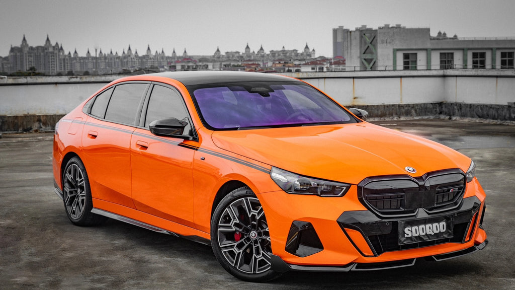 SOOQOO - BMW 5 SERIES G60 2023+ DRY CARBON FIBRE SIDE SKIRTS