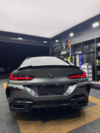 SOOQOO - BMW 8 SERIES GRAN COUPE G16 CARBON FIBER REAR DIFFUSER