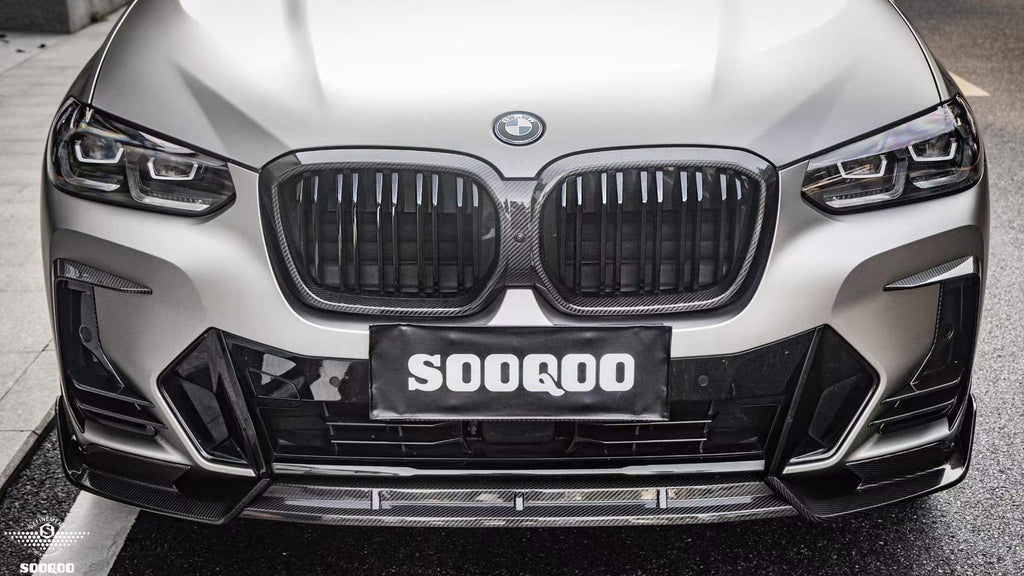 SOOQOO - BMW IX3 G08 DRY CARBON FRONT CANARDS