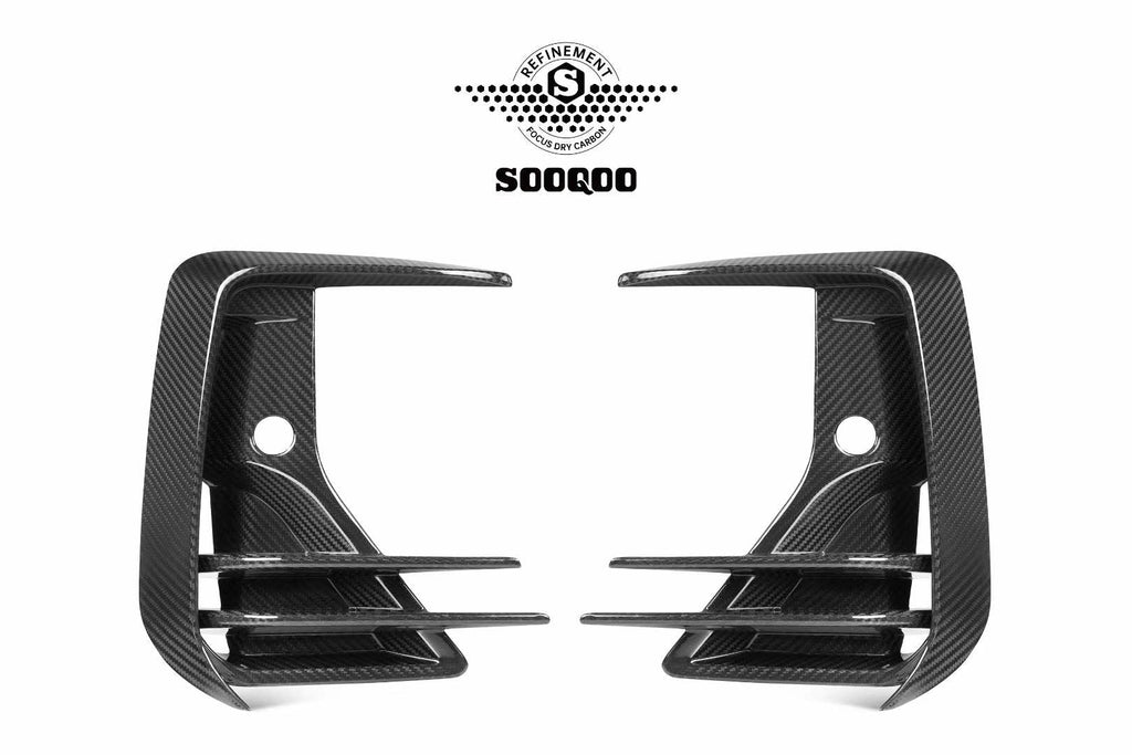 SOOQOO - BMW IX3 G08 DRY CARBON FRONT CANARDS