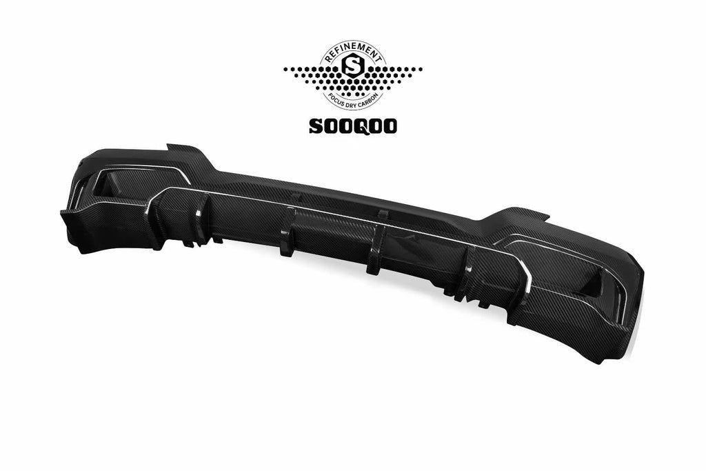 SOOQOO - BMW IX3 G08 DRY CARBON REAR DIFFUSER