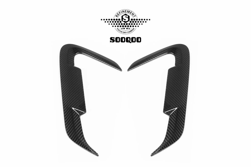 SOOQOO - BMW IX3 G08 DRY CARBON SIDE VENT CANARDS