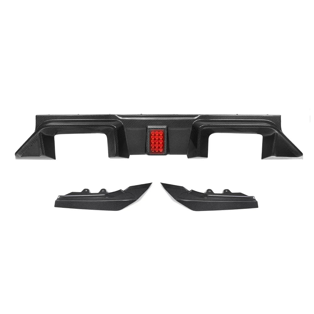 SOOQOO - BMW M2 G87 DRY CARBON FIBER LED REAR DIFFUSER