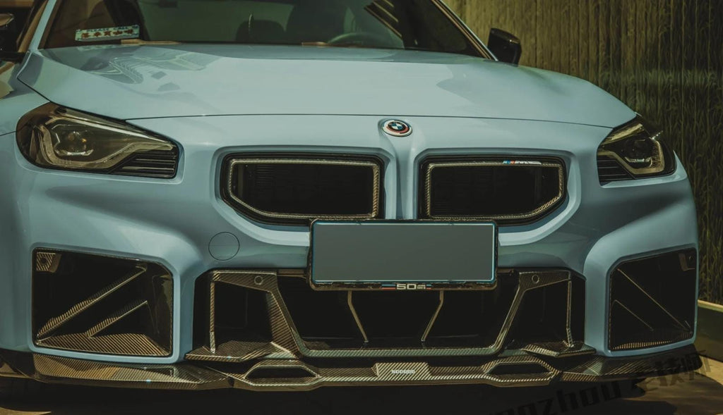 SOOQOO- BMW M2 G87 DRY CARBON FIBRE FRONT LIP