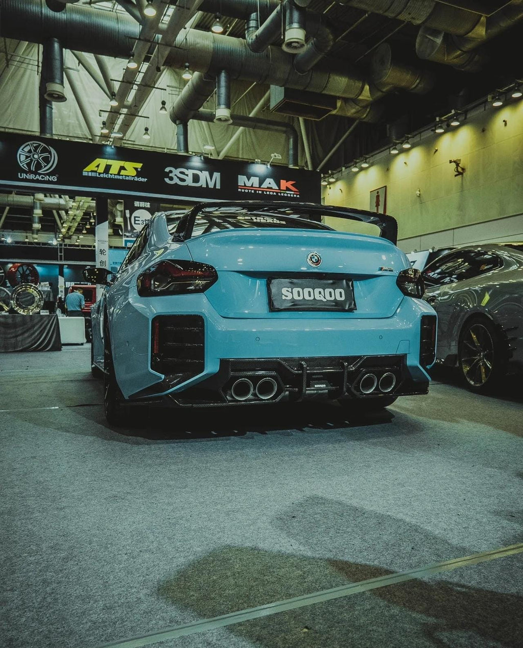 SOOQOO- BMW M2 G87 DRY CARBON FIBRE REAR DIFFUSER