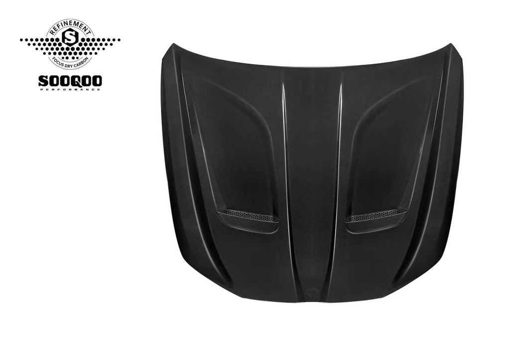 SOOQOO - BMW M5 G90 / G99 DRY CARBON FIBER BONNET HOOD
